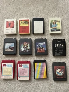 12 - Vintage 8-Track Tapes - 60s 70s - Rock, Pop, & RnB!  Lot #1 - Picture 1 of 2
