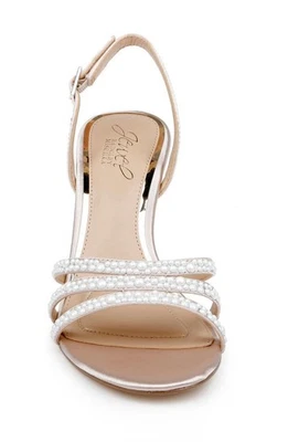 Jewel Badgley Mischka Kathryn Bejeweled Stiletto Sandal NWOB 8.5 - Image 1 of 4