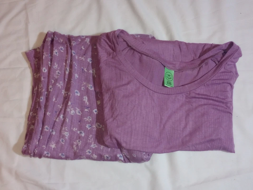 Nuevo sin etiquetas Conjunto de pijama rosa para mujer Honeydew parte superior e inferior XL ropa de dormir de 2 piezas Foto 1 de 4