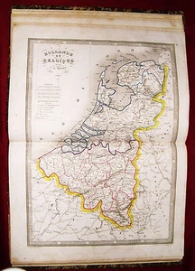 1837: NIEDERLANDE und BELGIEN - HOLLAND und BELGIEN=Alter klassischer Atlas. MONIN=ITALIEN. - Bild 1 von 1