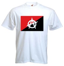 ANARCHO-SYNDICALIST FLAG T-SHIRT  Anarchy Punk CNT Anarchist Class War Anarchism