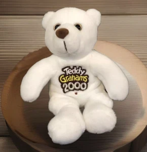 Teddy Grahams Plush 2000 Millennium Bear Vintage Collectible Bear Advertising - Picture 1 of 6