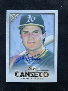 2018 TOPPS GALLERY JOSE CANSECO AUTO OAKLAND ATHLETICS #78