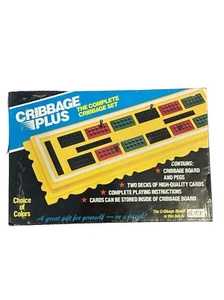 Vintage Marla Toy Cribbage Plus Complete Set Includes Black Board & Cards - Picture 1 of 9
