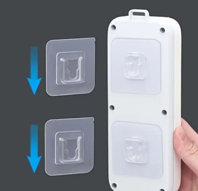 Strong Adhesive Hooks Double Sided Hooks Transparent Sticky  Wall Hanger Kitchen - Image 1 of 4