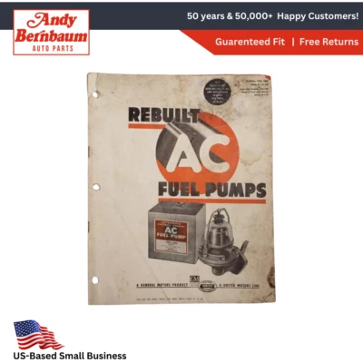 1953 GM United Motors Servizio Linea Fabbrica Rebuilt AC Benzina Pompe Prodotto - Immagine 1 di 4