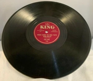Louie Innis KING RECORDS Nobody Knows You / You're Not Happy 'Till... 78 RPM  - Picture 1 of 5