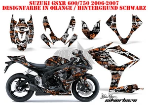 KIT DE DECORACIÓN DE CARRERAS AMR SUZUKI GSX-R 600/750/1000/1300 PLATEADO - SILVERHAZE B - Imagen 1 de 10