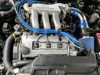 KIT DE FILTRO DE ENTRADA DE AR PARA 1993-1997 MAZDA 626 ES LX 2.5L V6 (AZUL) - Imagem 1 de 4