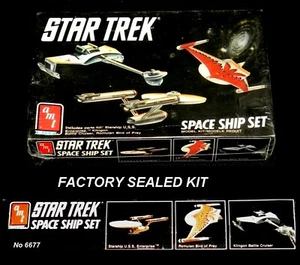 AMT Star Trek SPACE SHIP SET  # 6677 Factory Sealed - Picture 1 of 1
