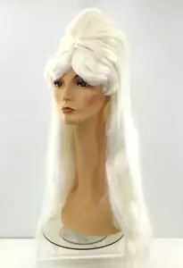 Peluca Disfraz Cosplay Anime Premium Colmena Larga Años 60 FUNTASY PELUCAS - Platino - Imagen 1 de 4
