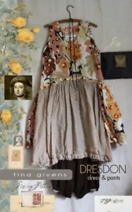 Nähen Tina Givens Nähmuster Dresdon Kleid & Hose Damen XS-3XL - Bild 1 von 1