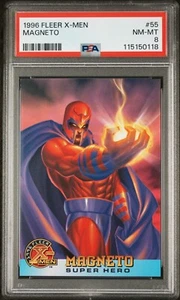 1996 Fleer X-Men Magneto #55 PSA 8 quasi nuovo Marvel Comics scheda classificata - Foto 1 di 2