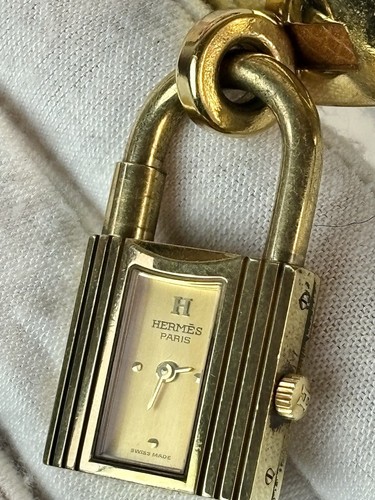 Montre Watch Hermès Kelly Plaqué Or