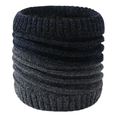 HOMBRES MUJERES NIÑOS INVIERNO TEJIDO GRUESO POLAR CÁLIDO BUFANDA BABERO CUELLO CALENTADOR↟ Foto 1 de 4