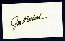 "New York Mets" Jon Matlack Hand Signed 3X5 Card JG Autographs COA