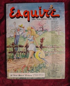 ESQUIRE Magazine April 1948 Ben-Hur Baz Pin-Up Girl Glenn Grohe Aaron Copeland - Foto 1 di 2