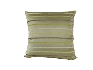 Beige Brown Stripe Scatter Cushion COMPLETE WITH INNER - 2 Sizes Available - Picture 1 of 1