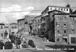 B858) CCCAN MONUMENT TO THE FALLEN AND ASCENT CASTLE TIME TRAVELED FROSINONE - Picture 1 of 2