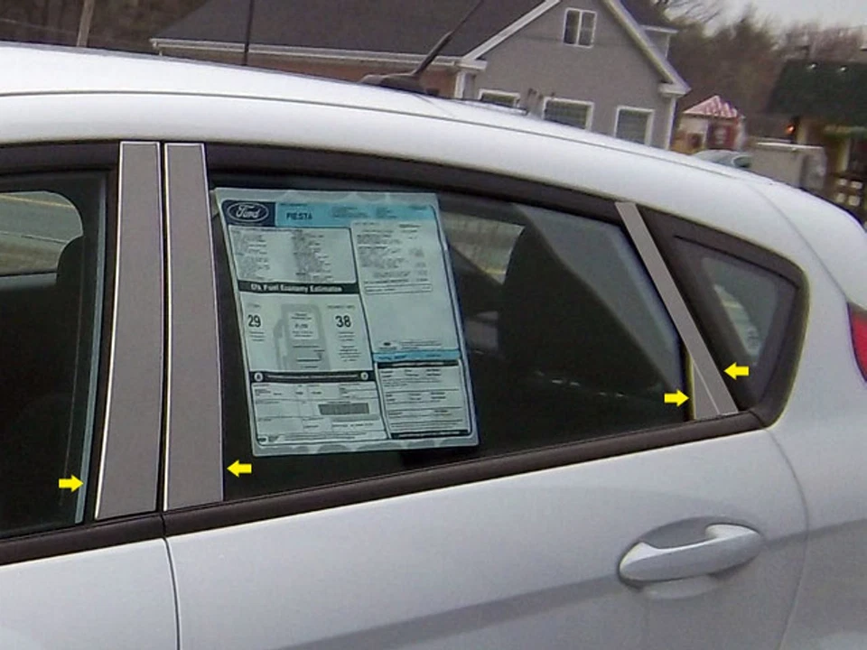 2011-2018 FORD FIESTA 8 Piece Stainless Steel Pillar Post Trim Foto 1 de 1