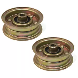(Pack of 2) Flat Idler Pulleys for Cub Cadet MTD Troy-Bilt 756-04224, 75604224 - Picture 1 of 9