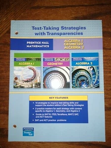 Test-Taking Strategies with Transparencies for Algebra 1, 2 & Geometry - Imagen 1 de 12