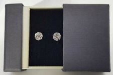 Oxidised Flower 925 Sterling Silver Stud Earrings in Gift Box Valentines Day