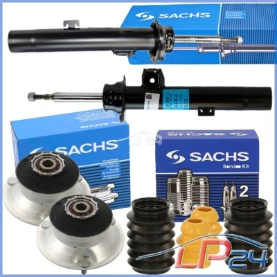 2X SACHS AMORTISSEUR À GAZ+COUPELLE+KIT DE PROTECTION AVANT POUR BMW E90 E91 - Photo 1/4