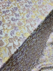 Lavender Brocade Metallic Flora DRAPERY FURNITURE UPHOLSTERY FABRIC BY THE YARD - Picture 1 of 8