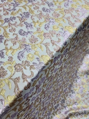 ROCADO LAVANDA FLORA METÁLICA MUEBLES TAPICERÍA TELA POR YARDA  Foto 1 de 4