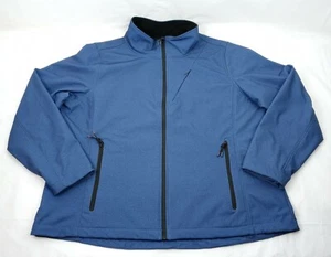 Iceberg Outerwear Jacket Size 1XL Womens Blue Soft Shell Full Zip Pockets - Picture 1 of 12