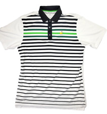 Augusta Masters Tech Performance Golf Polo Shirt Stripes Men's Large