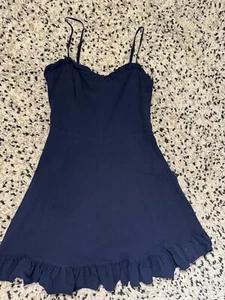 Vestido Aritzia Sunday Best Maxwell - para mujer talla S - azul marino - nuevo/nunca usado - Imagen 1 de 7