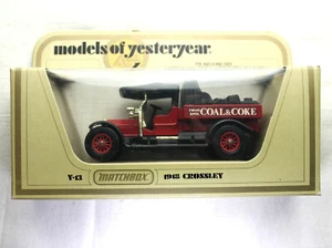 MATCHBOX MODELS OF YESTERYEAR, 1918 CROSSLEY Y-13 Coal & Coke, Red/Black. - Picture 1 of 6