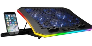8680096111990 Stojak chłodzący do laptopa - Rampage METAFOR (AD-RC34) 10"-19" R - Zdjęcie 1 z 8