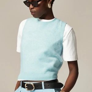 J. Crew Brushed Cashmere Pullover Shell Small Faded Mint - Bild 1 von 8