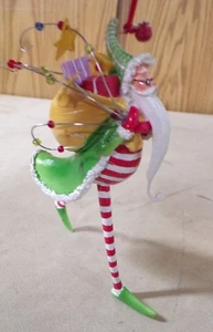 (L) Elfe Pixie Weihnachtsmann Ornament 5,5" - Bild 1 von 7