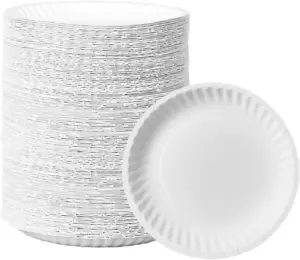 Comfy Package, [500 Pack Disposable Paper Plates - Decorative Craft Paper Plates - Picture 1 of 6
