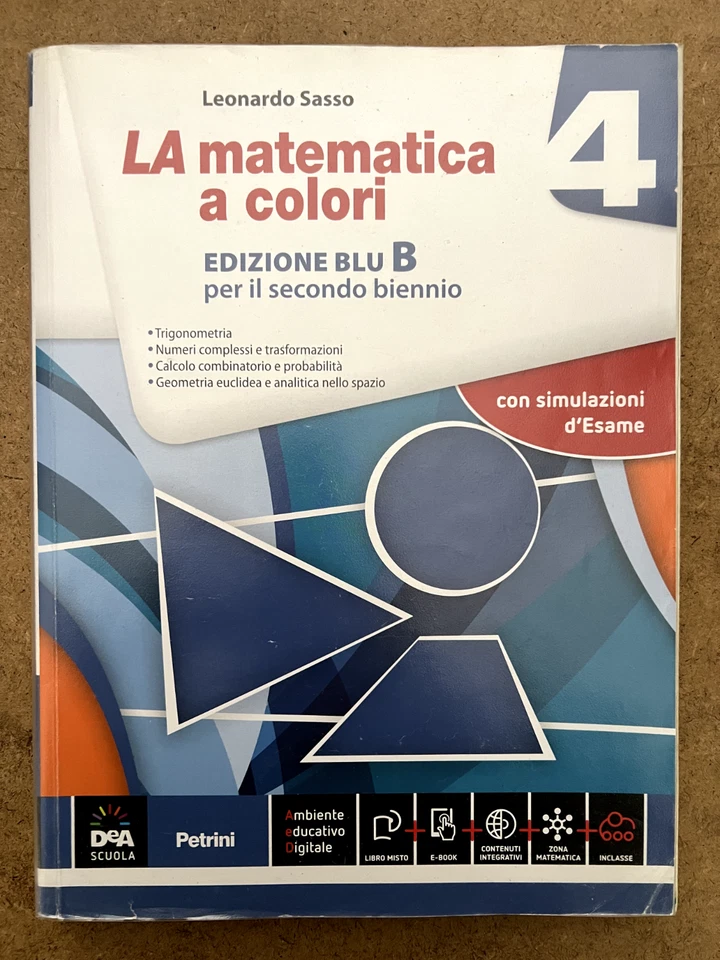 LA matematica a colori 4 - ed Blu B - DeAgostini - Immagine 1 di 1