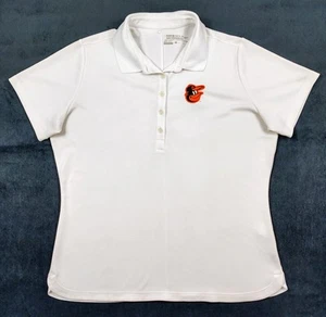 Nike Golf Baltimore Orioles Performance Polo Mujer XL Blanco Bordado - Imagen 1 de 5