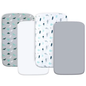 Kinderbettlaken für Jungen oder Mädchen 4er Pack, Babybettlaken 52" x 28" für Standa... - Bild 1 von 7