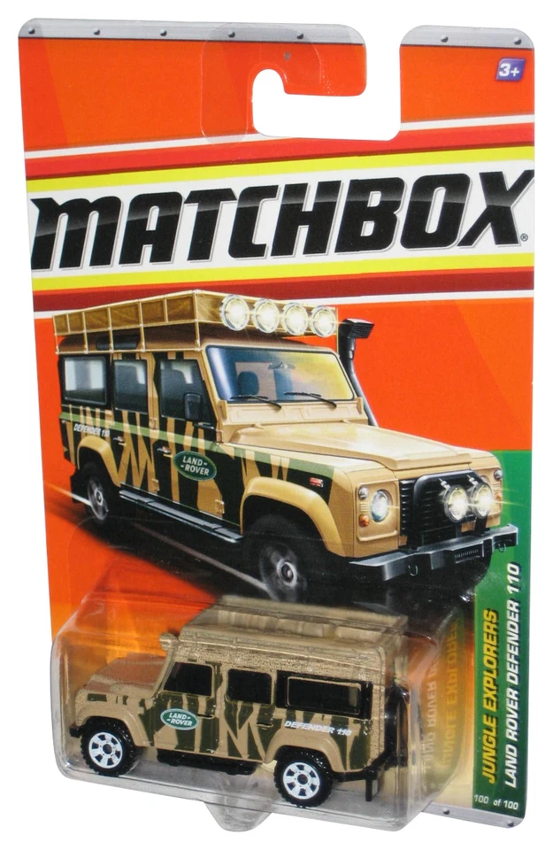 Matchbox Jungle Explorers (2009) Tan Beige Land Rover Defender 110 Toy Car 100/1 - Image 1 of 1