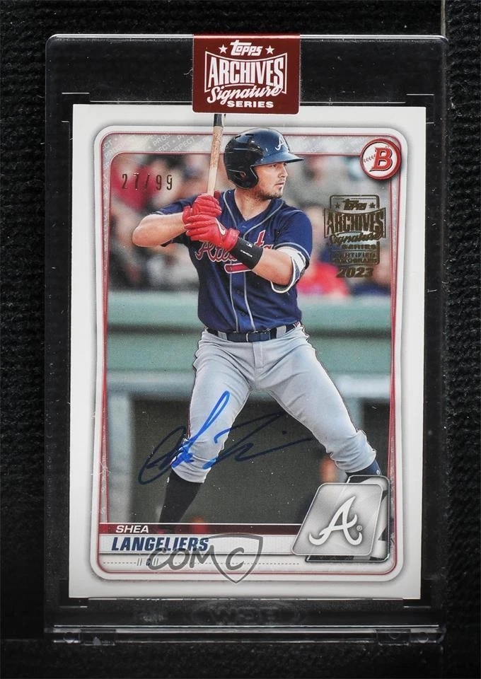 2023 Topps Archives Signature Series /99 Shea Langeliers Buyback Rookie Auto RC - Image 1 of 2