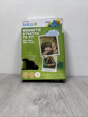 Munchkin Brica - MAGNETIC Stretch to Fit Sun Shade - Black - NOB - Image 1 of 2