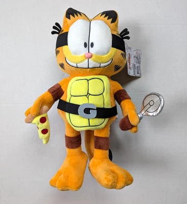 Garfield x TMNT Plush 13" Kidrobot NWT Teenage Mutant Ninja Turtles Garfello - Image 1 of 4