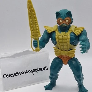 Vtg MERMAN Motu Masters Of The Universe He-Man Action Figure Complete B23ff - Picture 1 of 9
