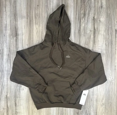 Alo Yoga Accolade Hoodie Espresso U3032RG Women’s Size Small - Brand NEW - Image 1 of 4