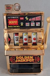 Vintage Waco Golden Jackpot Mini Spielautomat. mannshöhle bar. - Bild 1 von 9