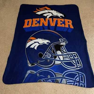 NFL Denver Broncos Northwest 48X57 Equipo Manta Casco Logo Broncos Foto 1 de 4