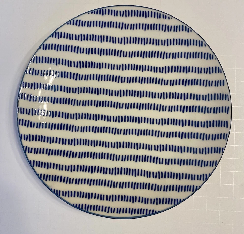 6- NUEVO JUEGO DE 6 PLATOS NÁUTICOS “Coupe” de gres NAUTICA 8 pulgadas Foto 1 de 2